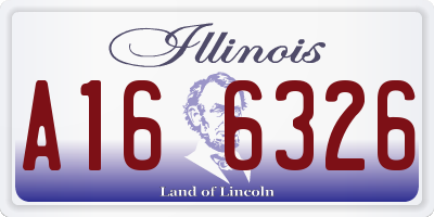 IL license plate A166326