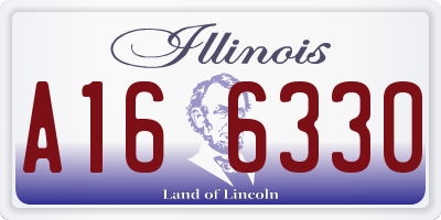 IL license plate A166330