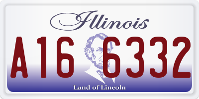 IL license plate A166332
