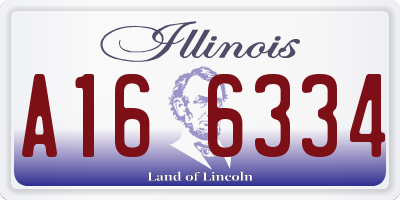 IL license plate A166334