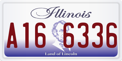 IL license plate A166336