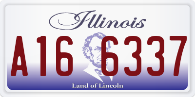 IL license plate A166337