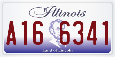 IL license plate A166341
