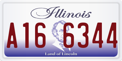 IL license plate A166344