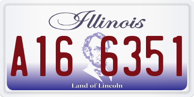 IL license plate A166351