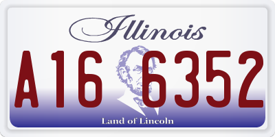 IL license plate A166352