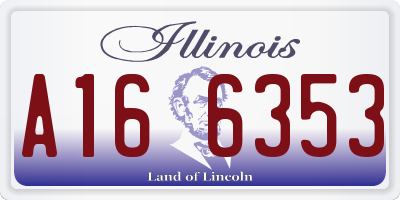 IL license plate A166353
