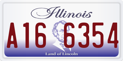 IL license plate A166354