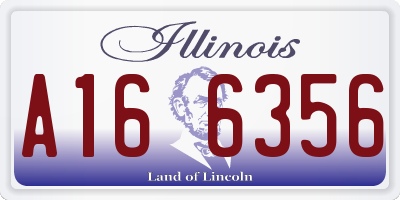IL license plate A166356