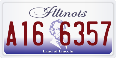 IL license plate A166357