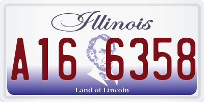 IL license plate A166358