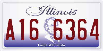 IL license plate A166364