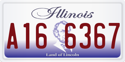 IL license plate A166367