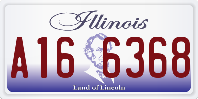 IL license plate A166368
