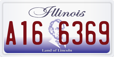 IL license plate A166369