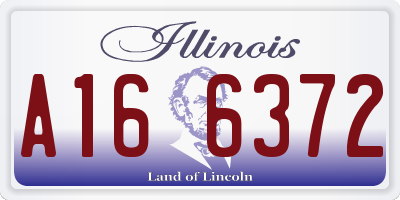 IL license plate A166372