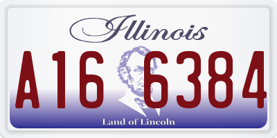 IL license plate A166384