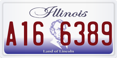 IL license plate A166389