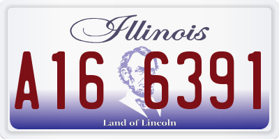 IL license plate A166391