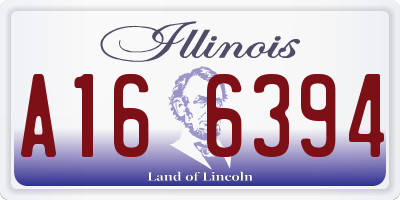 IL license plate A166394