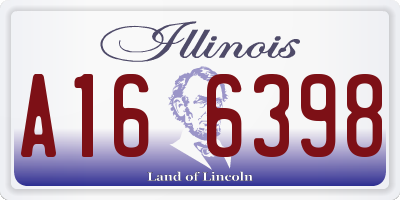 IL license plate A166398