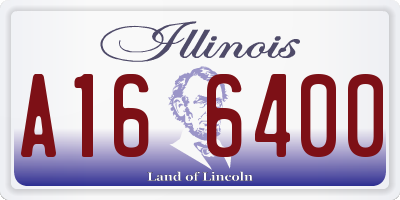 IL license plate A166400