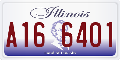 IL license plate A166401