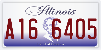 IL license plate A166405
