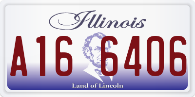 IL license plate A166406
