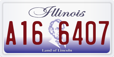 IL license plate A166407