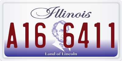 IL license plate A166411