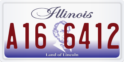IL license plate A166412