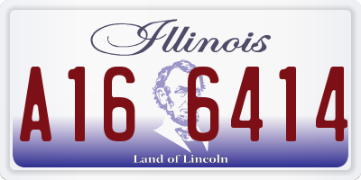 IL license plate A166414