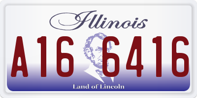 IL license plate A166416