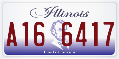 IL license plate A166417