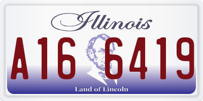 IL license plate A166419