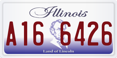 IL license plate A166426
