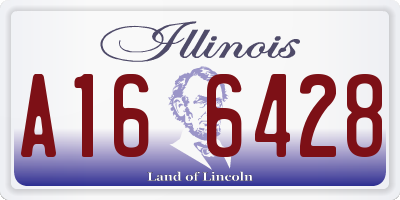 IL license plate A166428