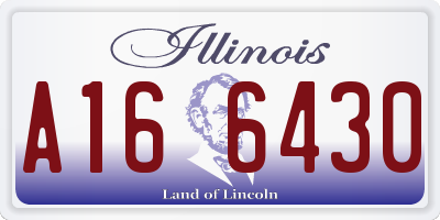 IL license plate A166430