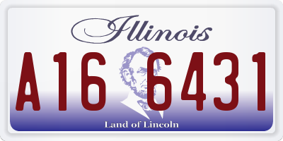 IL license plate A166431