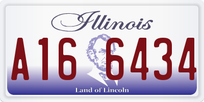 IL license plate A166434