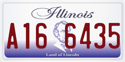 IL license plate A166435