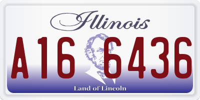 IL license plate A166436