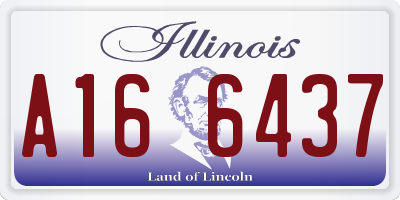 IL license plate A166437