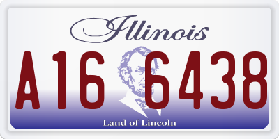 IL license plate A166438