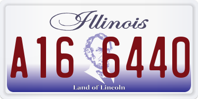 IL license plate A166440