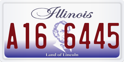 IL license plate A166445
