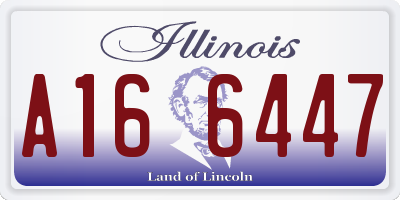 IL license plate A166447