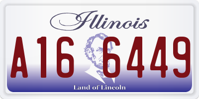 IL license plate A166449