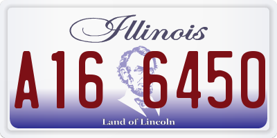 IL license plate A166450